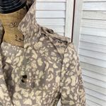 Anthropologie Daughters of the Liberation Subtle Survival Animal Print Trench Coat Taupe 2 Photo 5