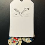 Heart Tattoo Teardrop Drop Pierced Earrings New Photo 2