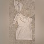 Dress the Population NWOT Tiff One-Shoulder Midi Dress white XL Photo 2