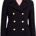J.Crew  Stadium Cloth Nello Gori Wool Blend Double
Breasted Peacoat Jacket Size 4 Photo 0
