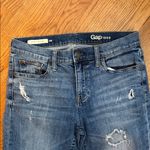 Gap  1969 Girlfriend Jeans Distressed Medium Wash Size 28 Regular Photo 3