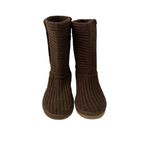 UGG  Australia Candy Boots Womens US 7 Brown Knit Pull On Sheepskin Lined 5857 Photo 8