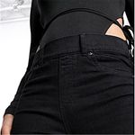 Spanx  Mid-Rise Skinny Ankle Black Jeans Style #20278R, M Photo 3