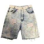 Bonjour Vintage  High Waisted Patchwork Denim Shorts Size 10 Photo 0