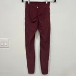 Halara  Ultra Sculpt Legging Small Burgundy Wine Compression Athletic Scrunch NWT Photo 2