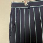 Banana Republic NWT Avery Pants Striped Navy Blue Mid Rise Ankle Length Size 8 Photo 9