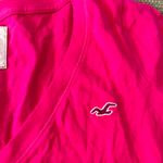 Hollister Y2K Style Vintage Retro Hot Pink V Neck Short Sleeve T Shirt Medium Photo 1