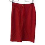 Block island Vintage Petites By Marina Pappas Red Pencil Skirt Midi Photo 3