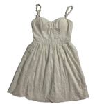 Speechless Junior Size 3 Boho Bohemian Dress Padded Bra Ivory Fit & Flare Photo 4