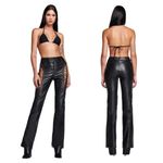 I am gia I.AM.GIA Xenia Faux Leather Lace Up Pants XXS Photo 11