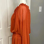 INC  International Concepts Burnt Orange Midi Dress Size 10 Photo 3