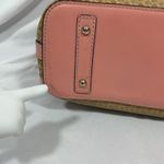 Dooney & Bourke Beacon Weave Coral Pink Zip Tote Purse Bag Photo 5