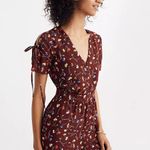 Madewell Button Front Romper In Painted Carnations Photo 0