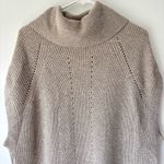 Vince  Cowl Neck Sleeveless Beige Sweater Dress Wool Cashmere Knit Ribbed Tunic Photo 3