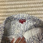 STAUD  Alize Pant in White and Blue Photo 3