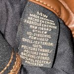 Dollhouse NWT Brown Vegan Leather Button Front High Rise Flare Pants Photo 5