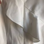 Cushnie et Ochs  white tank diagonal ruffle silk top size 10 designer Photo 10