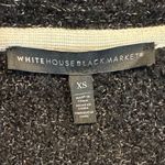 White House | Black Market Black Women’s Tweed Pearl Embellished Sweater Cardigan Size XS Photo 10