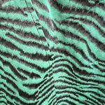 Diane Von Furstenberg Vicenda green strapless zebra pattern dress size 0 Photo 5