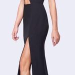 Fame and Partners Black Cutout Open Back Formal Dress Photo 0