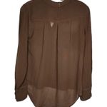 W118 By Walter Baker  Sheer Brown Blouse Photo 3