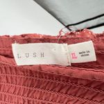 Lush Clothing LUSH Reyna Polka Dot Sheer Sleeve Blouse Light Pink Size XL NWT Photo 8