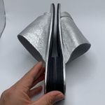 Free People NIB  Mila Minimal Flat Sandal Women's size 7.5 silver  metallic 1407 Photo 7