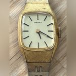 Seiko Gold Plated Vintage Mechanical Ladies Watch Gold Case Bracelet Dial Photo 0