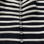 JS Collections  Black Cream Collared Sleeveless Formal Blouse Size 4 Photo 1