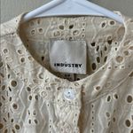 Industry Embroidered Eyelet Puff Sleeve Button Photo 2