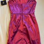 Dillard's magenta cowl neck mini dress Photo 1