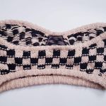 For Love & Lemons Cream And Black Knit Lana Bustier Top Photo 4