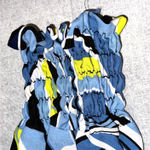 Ashley Stewart  Striped Tunic Top Sz 22 Career Office Siren Maximalist Art Deco‎ Photo 3