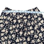 EXPRESS VTG 90s Whimsigoth Black And Crème Floral Mini Skirt Button Up Sz 5/6 Photo 6