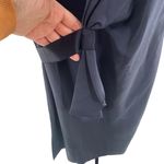 Elie Tahari Size 4 Dalia Wrap Dress Navy Blue Bow Front Wedding Guest Old Money Photo 4