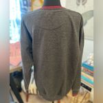 Disney VTG Gray Mickey Mouse Sweatshirt with Red Accents and Flowers VNeck Sz M Photo 7