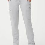 FIGS Womens Cement Yola High Waisted Skinny Scrub Pants Photo 0