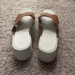Chinese Laundry  white and brown platform sandals Sz 8.5 Photo 5