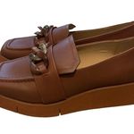 Naked Feet Leather Privy Platform loafer size 10 NWOT Brown Photo 5