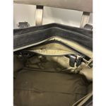 Cole Haan Black Leather Purse / Handbag Braided Strap Zipper Close Inner Pockets Photo 9