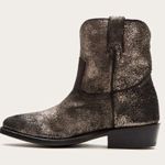 Frye Billy Western Short Boots Metallic Gold NEW Photo 2