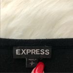 EXPRESS  Black Zip Shoulder Sweater, Size Small Photo 6