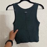 SKIMS  Green Ribbed Tank Top size medium Photo 3