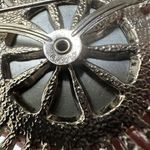 Vintage Signed Coro Blue & Silver Tone Coat Of Arms Crest Brooch Pin Photo 8