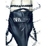 ZARA Black and White Check Tweed Blazer and Shorts Set Photo 8