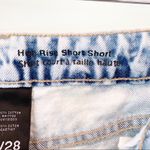 Mossimo Denim  High Rise Acid Wash Short Shorts 6/28 Photo 5