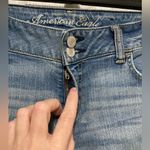 American Eagle Outfitters Medium Wash Distressed Artist Flare Denim Jeans Photo 5