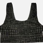 Fabletics  Green Reptile Print Sports Bra Size Medium Workout Top Photo 0