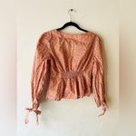 Free People sienna peachy floral button front top size/S Photo 7