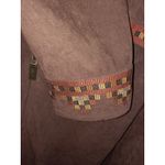 Bob Mackie  Brown Full Zip Aztec Design Full Zip Lightweight Jacket‎ Size XL Photo 5